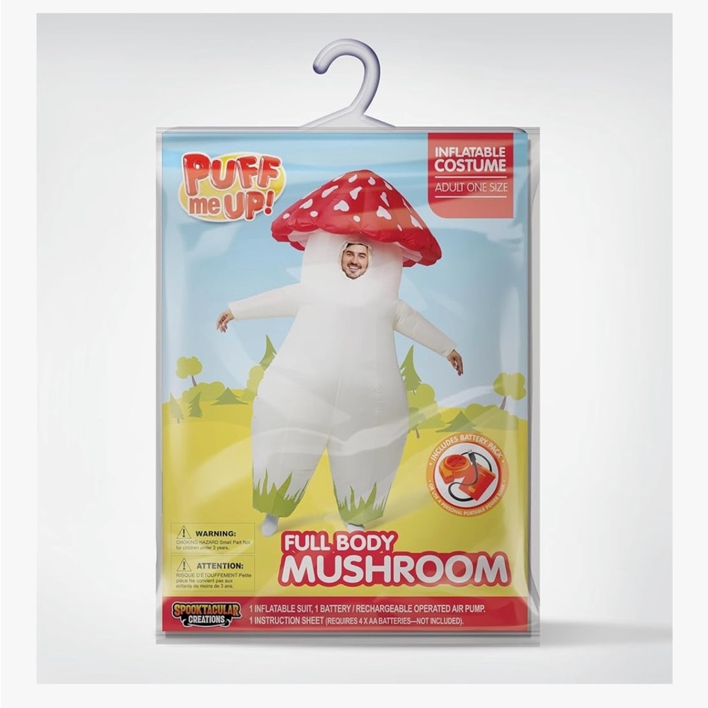 Inflatable Mushroom Costume